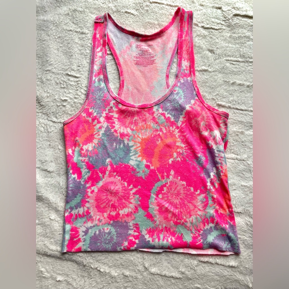 No Boundaries, Tie Dye, Rib Knit, Tank Top